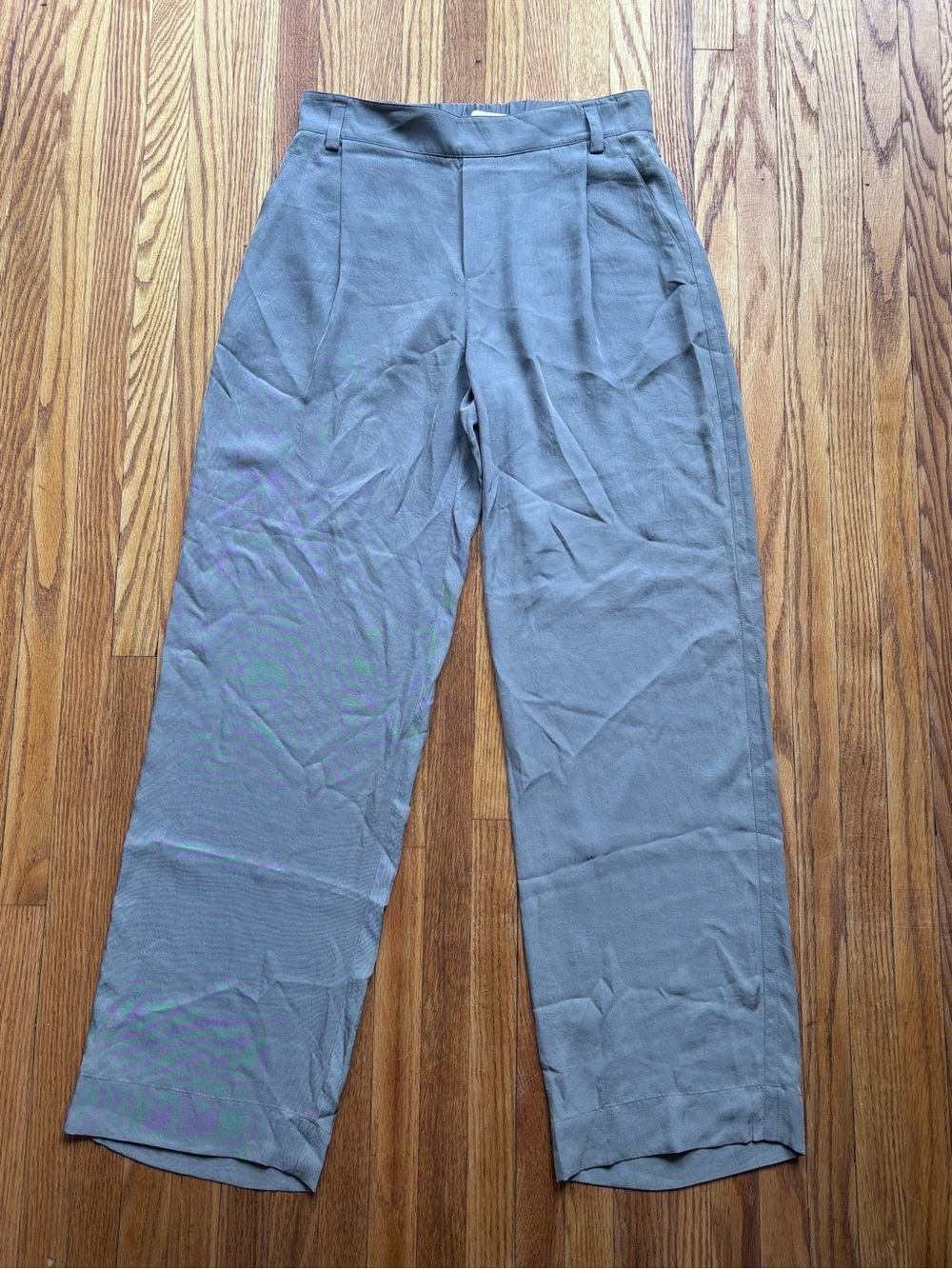 Vince Pleated Steal Gray Trousers - Picture 4 of 11
